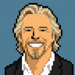 Richard Branson collection illustration